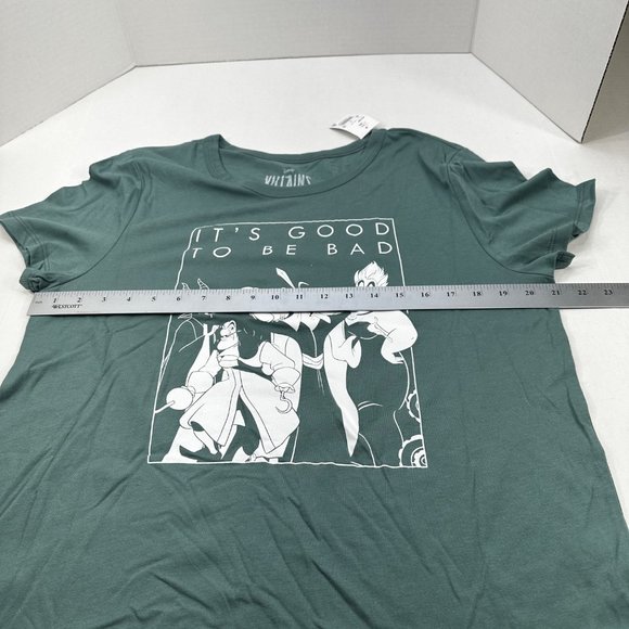 Disney Villains Women's Sz XXL It's Good To Be Bad Short Sleeve Tee Shirt Green - Picture 8 of 11